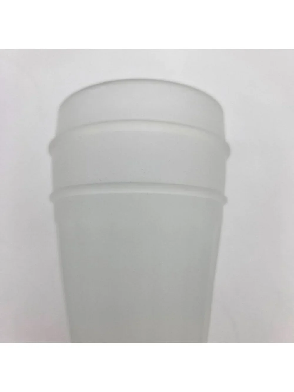 Set of 6 Vintage Indiana Tiara Frosted Glass Powder Horn Pilsner Beer Glasses